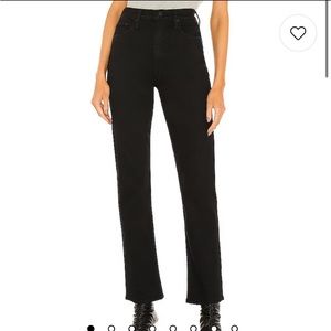 MOTHER black high waisted jeans